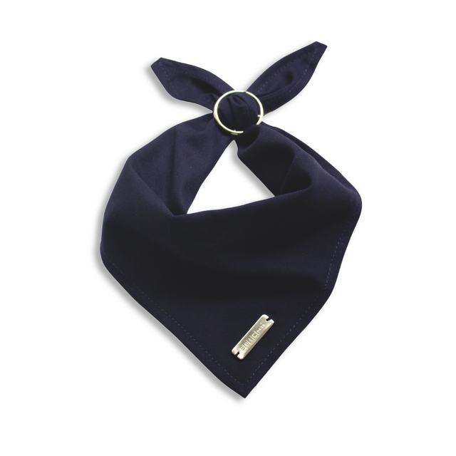 bandana azul marino para mascota