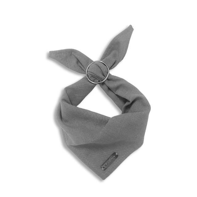 Bandana gris para perro