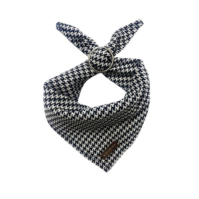 bandana blanco y negro para perro